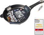 AMT Gastroguss The World´S [.] Frying pan Induction, Diameter 24 cm, Height 5 cm, cast Aluminium (Aluminium), Lotan® Non-Stick Coating for Fat-Free-Frying, AMZN-I-524-US