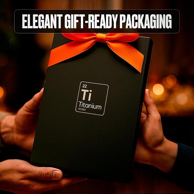 Titanium Cutting Board – Pure Titanium Chopping Board for Kitchen – Non-Toxic, Microplastic-Free, Double-Sided, Dishwasher Safe, Durable Metal Cutting Board