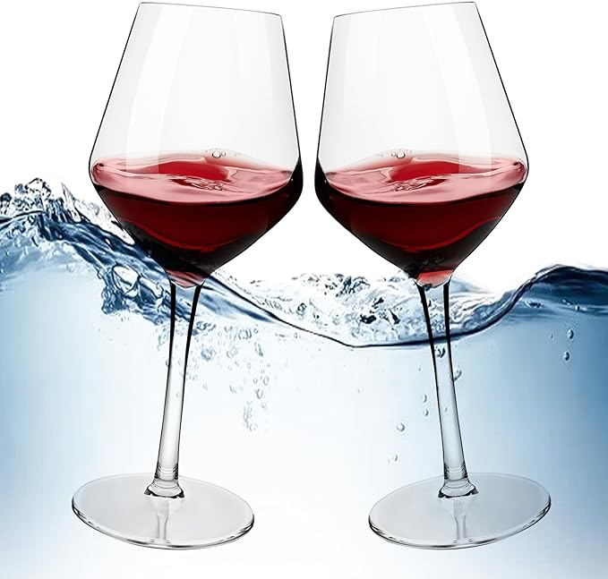 MICHLEY Unbreakable Stemmed Wine Glass 100% Tritan Plastic Dishwasher available Glassware 15 oz, Set of 4