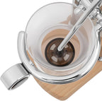 Balance Siphon Coffee Maker Belgian Royal Vintage Coffee Maker Retro Gravity Coffee Machine 13.53 OZ Vacuum Coffee Makers Brewing System for Commercial and Domestic Use (Silver)