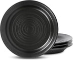 Stone Lain Orbit 4-Piece Salad Plate Set Stoneware, Charcoal