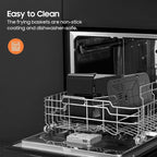 iceagle Dual Air Fryer 11 Quart - 6-in1 Airfryer with 2 Frying Baskets, Precise-control Knob | Sync & Dual Cook Functions to Ary Fry, Roast, Broil, Reheat and Dehydrate for Easy and Crispy Meals