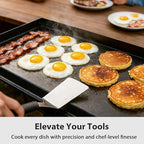 Utheer 32" x 14" Ceramic Nonstick Cast Iron Griddle for Camp Chef 2 Burner Stove, Fits SG60 EX60 DB60 YK60, Oven-Safe Up to 500°F, Rust-Resistant Flat Top Camp Chef Accessory, Easy to Clean