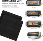 Aieve Air Fryer Liners for Ninja Foodi Air Fryer, 12"X12" Reusable Toaster Oven Liners for Bottom of Oven, Non-Stick Heat Resistant Oven Mat Compitable with Ninja SP101/SP201/SP301/SP351 (4 Pack)