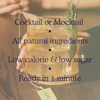 SAYSO Variety Pack | Skinny Mix Includes Spicy Margarita, Cardamom Paloma, Hibiscus Cosmopolitan & Honey Rosemary Moscow Mule Craft Cocktail & Moctkail Mixers (Low-Calorie & Low Sugar), 8-Pack Assorted