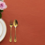 maxmill Round Jacquard Tablecloths Swirl Design Spillproof Wrinkle Free Heavy Weight Soft Table Cloth for Circular Table Cover Fall Harvest Thanksgiving Parties Holiday Dinner, Round 90 Inch Rust