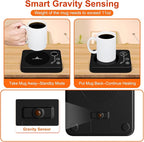 Coffee Mug Warmer, CEROBEAR Mug Warmer for Desk 3 Temperature Control 130℉/150℉/170℉, Cup Warmer with Auto Shut Off for Coffee Milk Tea Beverage-Black