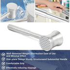 Meat Tenderizer Mallet Stainless Steel, Dual Side Meat Hammer Chicken Pounder, Heavy Duty Meat Beater for Steak and Beef, Meat Pounder Kitchen Cooking Mallet(1 PCS)