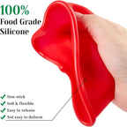 4 Inch Mini Heart Shaped Cake Pans, 2 Pack Nonstick Small Heart Silicone Baking Molds for Cheesecakes, Chocolate Cakes, Brownies