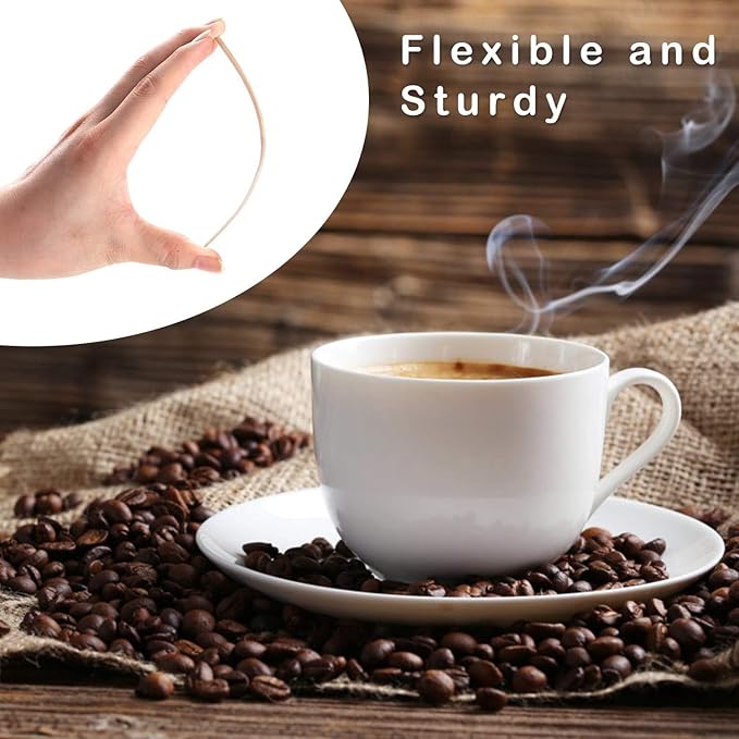 Wooden Coffee Stirrers, Thick Birch 5.5 Inches 1000PCS Disposable Coffee Stirrers Stir Sticks for Coffee & Cocktails, Natural Birch Biodegradabl Food Grade Stir Sticks for Coffee Bar