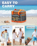 Soft Cooler Bag Insulated 20L/33L, 27/50 Cans Collapsible Camping Coolers 4-Layer Leakproof Portable Ice Chests for Beach, Travel, Picnic, Grocery, Kayaking