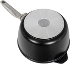 Swiss Diamond Nonstick Hybrid Ceramic and Diamond-Infused Saucepan With Glass Lid, PFAS- and PFOA-free, Dishwasher & Oven Safe Up To 500 °F (2.2 Quart)