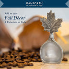 DANFORTH – Freestanding Maple Leaf Coffee Scoop/Spoon, Pewter, 3.75”, Made In USA