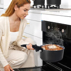 15 Pcs Pots and Pans Set Non Stick, Detachable Handle Ceramic Cookware Sets Nonstick, Non Toxic Induction RV Kitchen Cooking Set with Removable Handles, Dishwasher/Oven Safe, Easy Clean