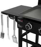 Royal Gourmet GB4000P 4 Burner Propane Gas Griddle with Hard Cover and Foldable Side Tables, 35-Inch Flat Top Grill with 766 Sq. In. Cooking Area for Backyard and Tailgating, Black