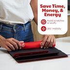 3 Pack Heat Resistant Mats for Countertop – Heat Pad Protector & Appliance Sliders for Kitchen – Cut to fit, Compatible with Ninja, Cuisinart, KitchenAid, Keurig & More
