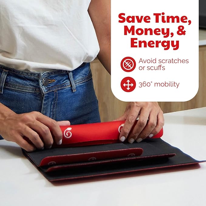 3 Pack Heat Resistant Mats for Countertop – Heat Pad Protector & Appliance Sliders for Kitchen – Cut to fit, Compatible with Ninja, Cuisinart, KitchenAid, Keurig & More
