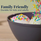 US Acrylic Wheat Straw Unbreakable 28 oz. Stackable Cereal Bowls for Snacks & Ice Cream in Grey (Set of 8) 6-inch Reusable, BPA-Free, Dishwasher Safe Dinnerware, Made in USA