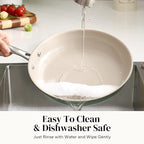 Redchef Nonstick 6-Piece Fry Pan Set, 8, 9.5, and 11 Inch Frying Pans with Tempered Glass Lids, Stay-Cool Handles, Dishwasher & Oven Safe, Induction Safe, Compatible with All Cooktops, Green