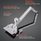 DELFINA Grill Scraper W/ 5 Blades, Heavy Duty Rust Flat Top Grill Accessories with Blade Replacements, Commercial Griddle Scraper Barbecue Grill Cleaning Tool for Restaurants, Bars, Diners