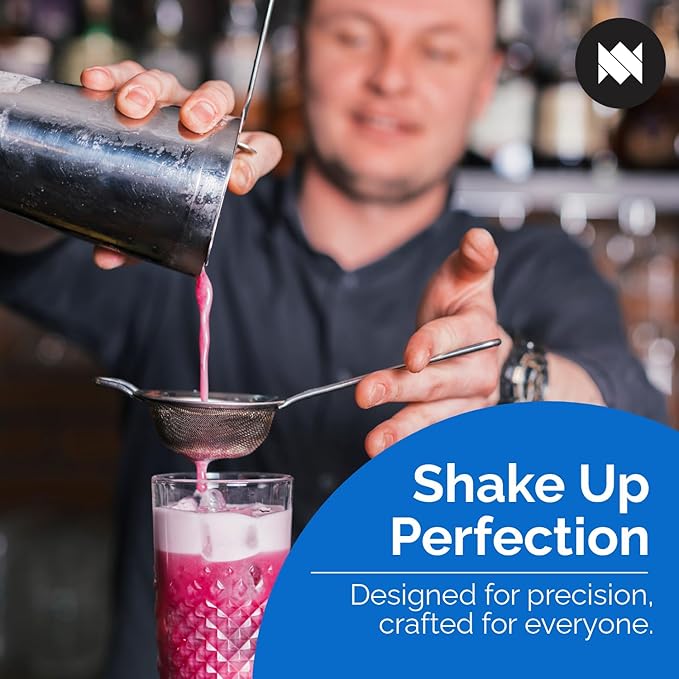 MARBELLA 28oz Boston Cocktail Shaker – Stainless Steel Drink Mixer, Professional Barware for Bartenders, Home Bars & Restaurants, Dishwasher Safe & Durable