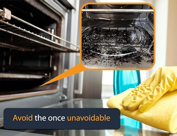 Oven Liners for Bottom of Oven - 4 Pack Large Heavy Duty Mats, 17”x25” Non-Stick Reusable Liner for Electric, Gas, Toasters, Grills - BPA & PFOA Free Kitchen Accessory to Keep It Clean (Silver)