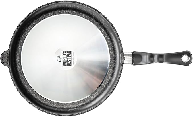 AMT Gastroguss The World´S [.] Frying pan Induction, Diameter 32 cm, Height 5 cm, cast Aluminium (Aluminium), Lotan® Non-Stick Coating for Fat-Free-Frying, AMZN-I-532-US