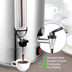 Commercial Coffee Urn 120 Cup Large Coffee Urn 20L Coffee Maker Stainless Steel Double Wall Coffee Percolator 1300W Quick Brew Hot Beverage Dispenser for Events, Offices, Parties, Catering, Gathering