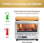 Cutting board Compatible with Panasonic NB-G110P FlashXpress Toaster Oven (Oven Excluded), Countertop Oven Accessories, With Heat Resistant Non-Skid Silicone Feet, Protects Cabinet, More Storage Space
