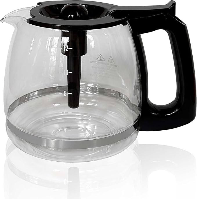 Generic 12-Cup Replacement Glass Carafe Pot Compatible with Hamilton Beach Coffee Maker Flexbrew, Clear