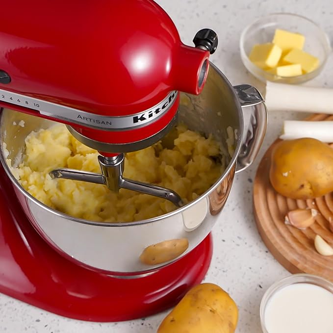 Dough Hook & Flat Beater Attachments for KitchenAid 4.5 QT Tilt-Head Stand Mixer, All Parts Dishwasher Safe