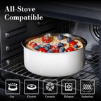 14 pcs Stainless Steel Cookware Set, Detachable Pots and Pans Set with Removable Handle, Non Toxic Space Saving RV Camping Cookware Set, Induction Cookware, Dishwasher & Oven Safe