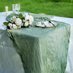 12 Pcs Terracotta Cheesecloth Table Runner 13ft Boho Gauze Cheesecloth Table Runner 160 inch Long for Christmas Wedding Bridal Baby Shower Birthday Table Decorations