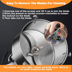 Swing Grain Mill 2500g, Electric Grain Mill, Stainless Steel Mill Grinder 4500W, High-speed Spice Herb Grinder, Commercial Superfine Machine, Dry Cereals Pulverizer 110V