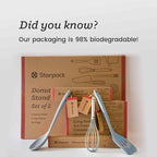 Starpack 'Stir & Serve' Silicone Cooking Utensils Set (5 Pcs) - Kitchen Utensil Set Heat Resistant to 600°F - Kitchen Utensils for Nonstick Cookware - Silicone Utensil Set for Mixing & Cooking