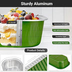 EUSOAR Disposable Loaf Pans, 25pcs 6.8oz Aluminum Foil Ramekins Baking Cups Pan Small Bread Tins, Dessert Wrappers Cheesecake Creme Brulee Ramekins Mini Loaf Cake Liners Dessert Bakeware Containers