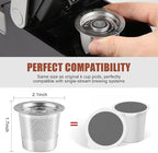 Pro Mael Stainless Steel Reusable K Cups for Keurig, Refillable K Cup Coffee Pods, Micro-Mesh Filtration Design (2-Pack)