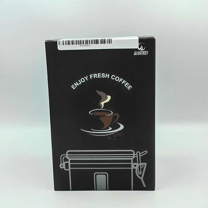 Coffee Canister - Large, Stainless Steel Airtight Coffee Containers with Transparent Window,Date Tracker, CO2-Release Valve and Measuring Scoop for Freshness of Storage Coffee (Red)