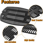 Q3200 Grill Grates Replacement Parts for Weber Q300 Q 3200 Q3000 Q320 Q 300 Q 320 Q 3000 Grill Parts Cast Iron Cooking Grates 57060001 586002 404341 426001 7646 Cooking Grids Accessories 2 Pcs