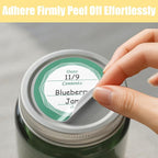 108 PCS Multicolored Mason Jar Label Stickers, Removable Waterproof & Oil Resistant, All-Purpose Adhesive Stickers for Glass Canning Jars, Spice Jars, Jam/Jelly Containers, Kitchen & Home Organization