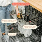 Beautiful Coffee Maker, 14-Cup, Touch Display, Programmable, 1200W, Stainless Steel, Keep Warm, 24h Timer dishwasher-safe (Rose)