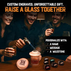 Custom Whiskey Cocktail Smoker Kit with Torch & Wood Chips - Premium Set, USA Oak Smoker - Old Fashioned Cocktail Kit for Whiskey Lovers - Bourbon Gifts for Men - Gift from Wife, Daughter, Son