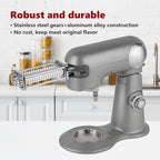 Meat Tenderizer Attachment Compatible with All KitchenAid and Cuisinart Stand Mixers, Meat Tenderizer with Stainless Steel Gears, Tenderize Meat More Smoothly and Cooking Effortless, Black