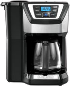 Black and Decker BLACK+DECKER 12-Cup Mill and Brew Coffeemaker, Black, CM5000B