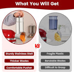 Stainless Steel Slicer Shredder Attachment for KitchenAid Mixers, Dishwasher Safe Cheese Grater Attachment, Food Slicer & Vegetable Chopper Accessory-4 Blades