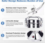 550g Electric Grain Mill Grinder, 304 Stainless Steel Flour Mill, 2000W High Speed Spice Grinder, Electric Grain Mill for Dry Wheat, Oats, Corn, Pepper and Coffee Beans