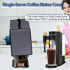 Coffee Maker Dust Cover for Ninja Pod & Grounds Specialty Single-Serve Coffee Maker PB051/PB051GB/PB051SG/PB051ST, Heavy Duty Waterproof Coffee Machine Protective Cover Case (Fog Purple)