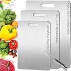 Katuchef Titanium Cutting Board, 2025 New 100% Pure Apex Titanium Cutting Boards for Kitchen, Double Sided Chopping Board for Cutting Meat Vegetable Fruit, Easy to clean(S+L+XXL）