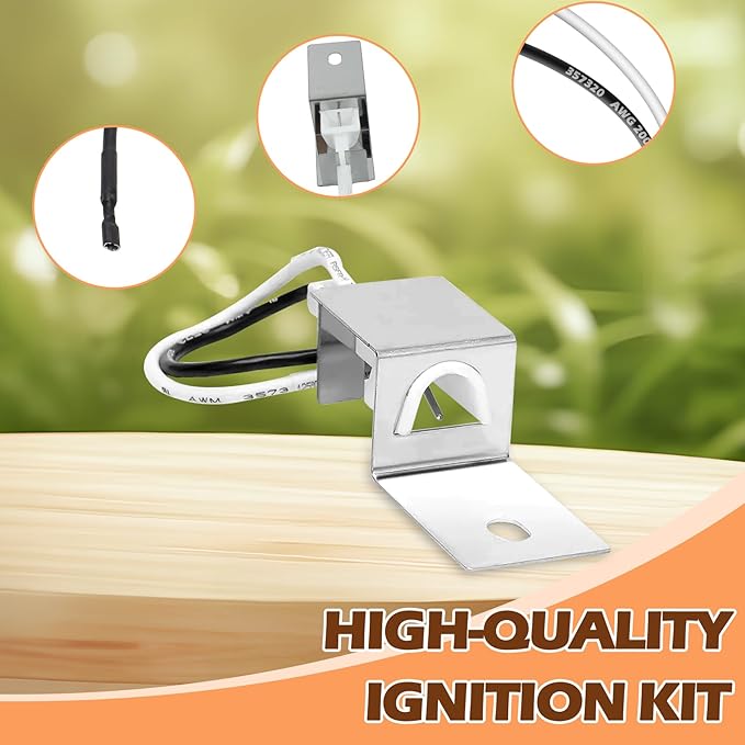 64868 Grill Igniter Kit for Weber Q1200 Q2200 Series Gas Grills Series Grills Igniter Button Kit Replacement Parts, Push Starter Ignition Kit for Weber Q1200 Q2200 Grill Igniter Accessories