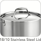 Tramontina Signature Tri-Ply Clad Stainless Steel 6-Quart Sauce Pot with Lid, Induction-Ready Pot, Dishwasher-Safe, NSF-Certified, Made in Brazil